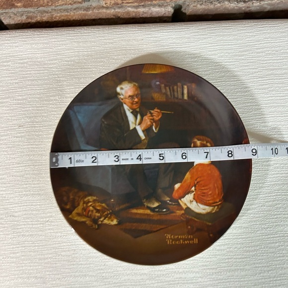 NORMAN ROCKWELL Vintage 1982 “The Tycoon” Collector’s Plate - Picture 10 of 10